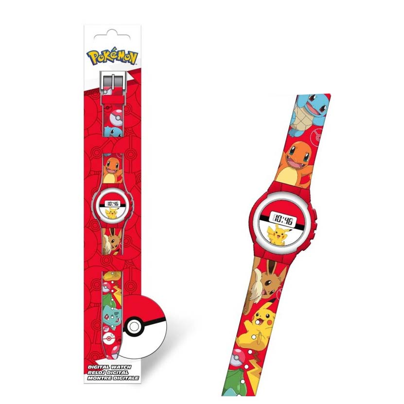Relógio De Pulso Digital Pokémon Pok4374