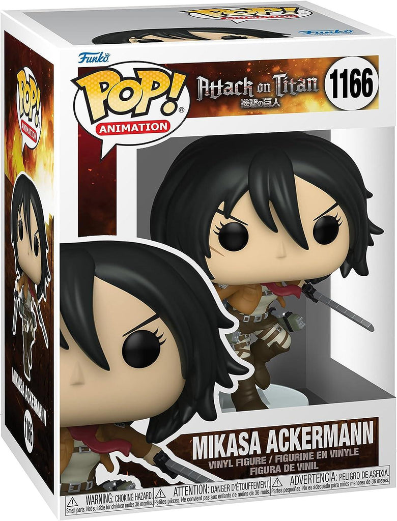 POP! Animation Attack on Titan Vinyl Figure Mikasa Ackerman with Swords 9 cm ANIMATEK