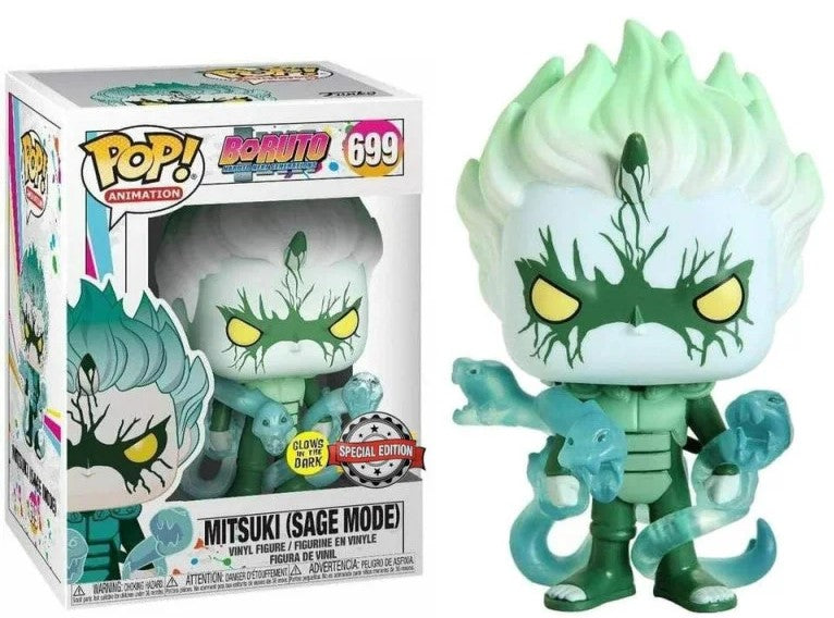 POP! Animation Boruto Mitsuki Sage Mode Exclusive (Glows in the Dark) 9 cm ANIMATEK