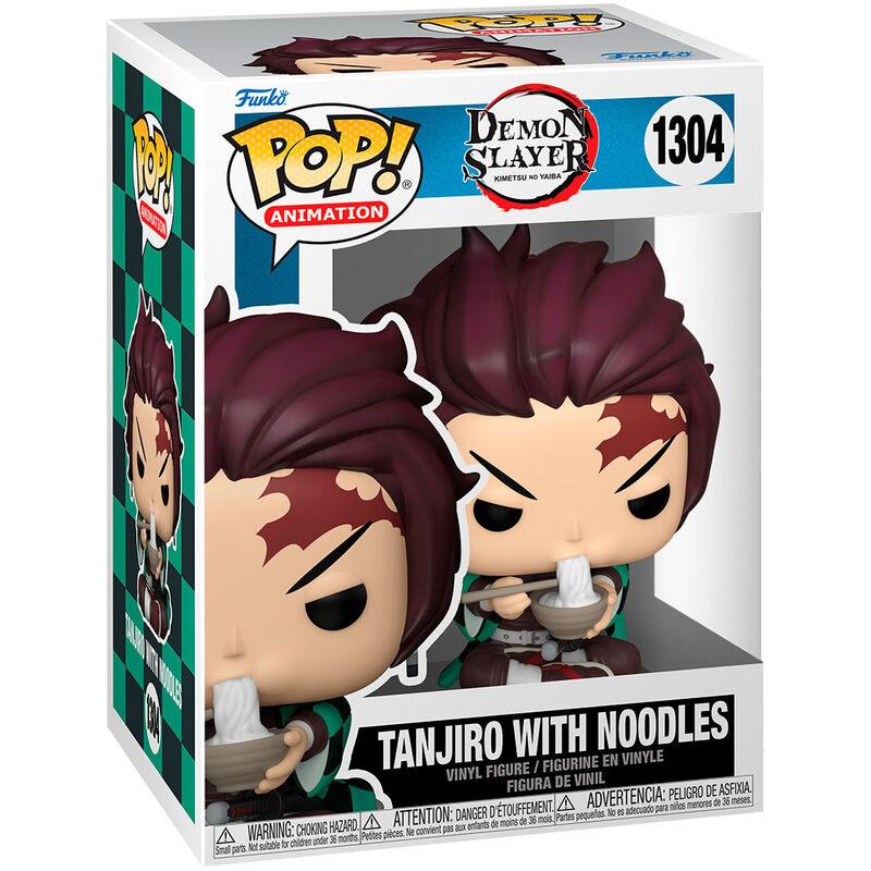 POP! Animation Demon Slayer: Kimetsu no Yaiba Vinyl Figure Tanjiro with Noodles 9 cm ANIMATEK