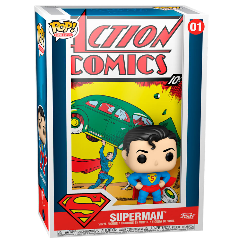 POP! DC Comics Cover Vinyl Figure Superman Action Comic 9 cm ANIMATEK