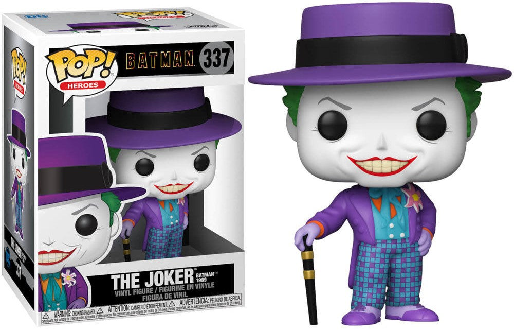 POP! DC Comics Heroes Batman 1989 Figures - Joker with Hat 9 cm ANIMATEK