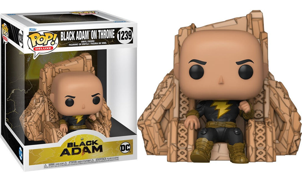 POP! Deluxe Vinyl Figure Black Adam on Throne 12 cm ANIMATEK