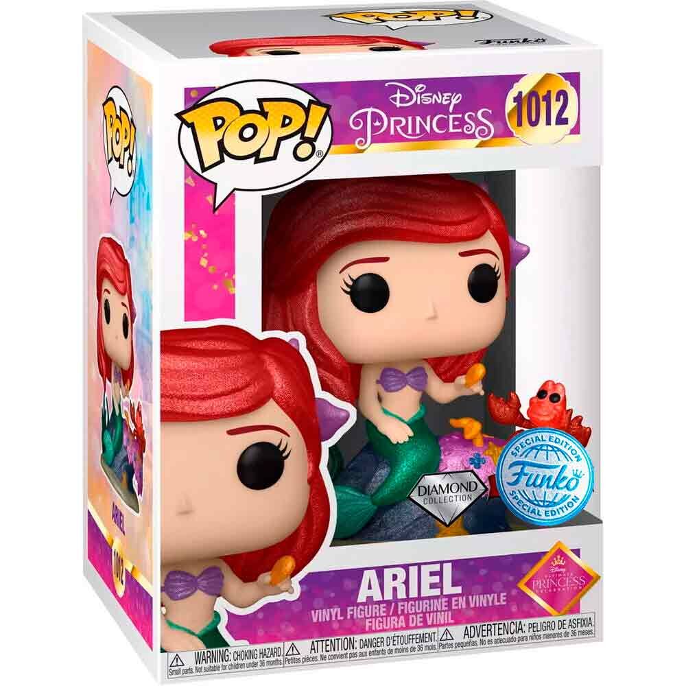 POP! Disney Princess Ariel - Edição Exclusiva Diamond Glitter 9 cm ANIMATEK