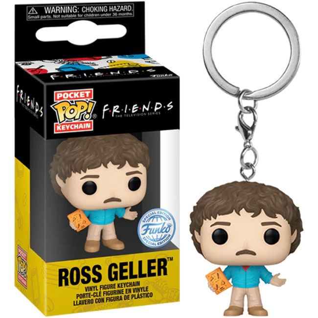 POP! Friends Vinyl Keychain 4 cm 80's Ross ANIMATEK