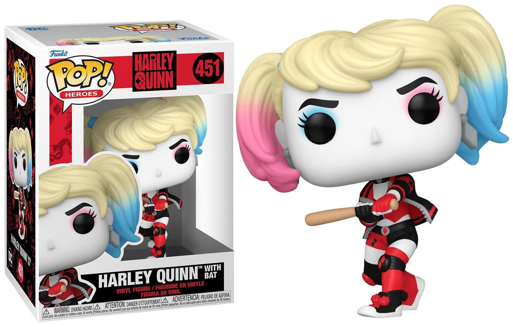 POP! Heroes DC Comics: Harley Quinn Takeover Vinyl Figure Harley with Bat 9 cm ANIMATEK