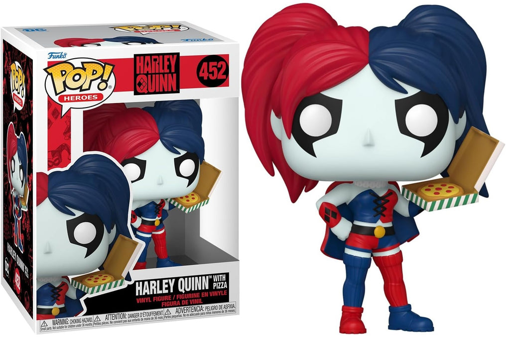 POP! Heroes DC Comics: Harley Quinn Takeover Vinyl Figure Harley with Pizza 9 cm ANIMATEK