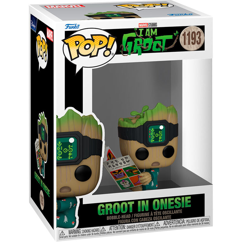 POP! Marvel I Am Groot - Vinyl Figure Groot PJs with Book 9 cm ANIMATEK