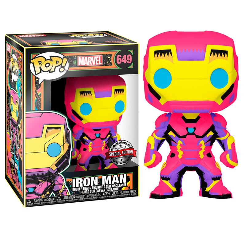 POP! Marvel Iron Man Black Light Exclusive 9 cm ANIMATEK