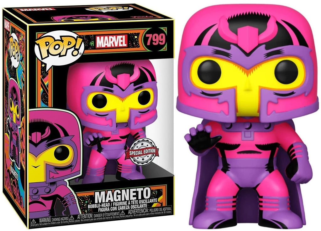 POP! Marvel Vinyl Figure Black Light - Magneto Exclusive 9 cm ANIMATEK