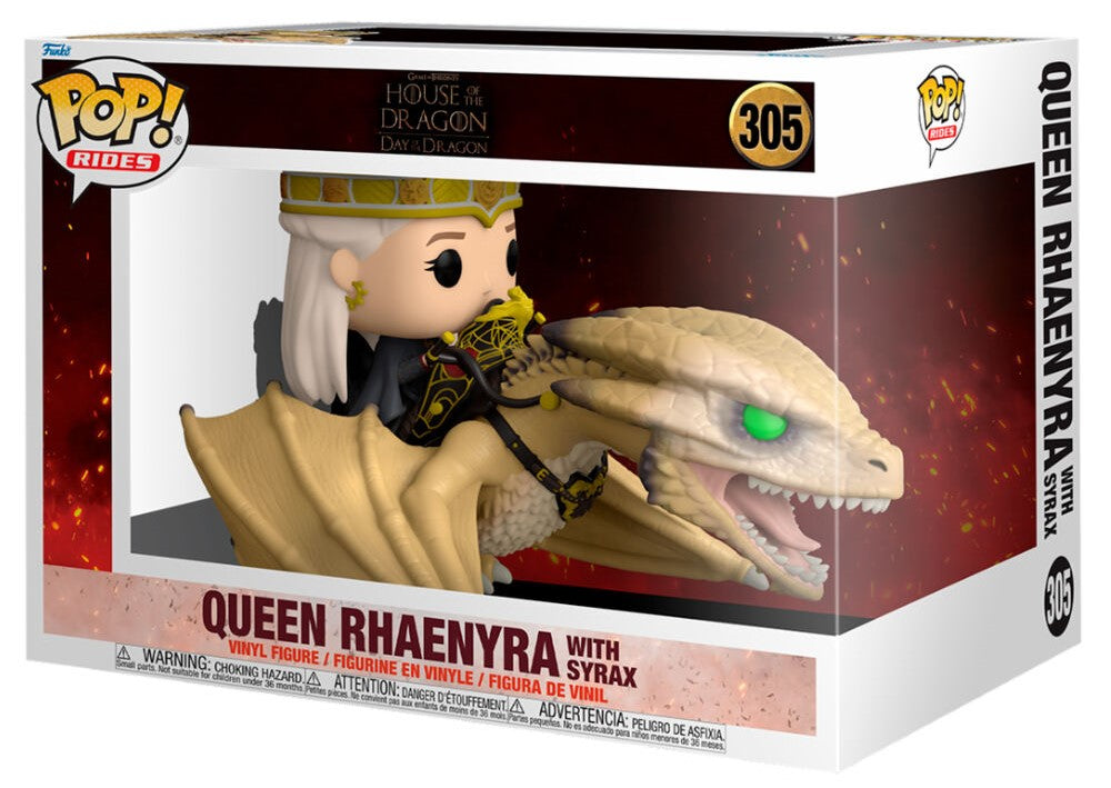 POP! Rides Super Deluxe House of the Dragon Vinyl Figure Rhaenyra w/ Syrax 15 cm ANIMATEK