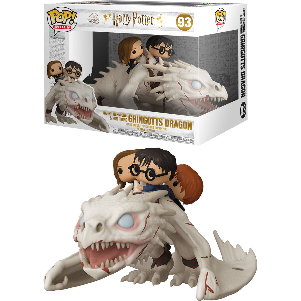 POP! Rides Vinyl Figure Gringotts Dragon with Harry Potter, Ron, & Hermione 15 cm ANIMATEK