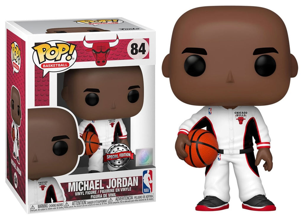 POP! Sports NBA Michael Jordan (Bulls White Warmup) Exclusive 9 cm ANIMATEK