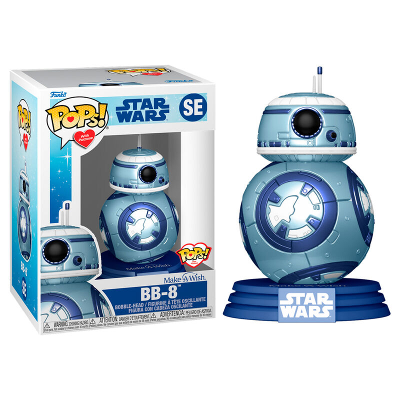 POP! Star Wars Make a Wish Vinyl Figure BB-8 Metallic 9 cm ANIMATEK