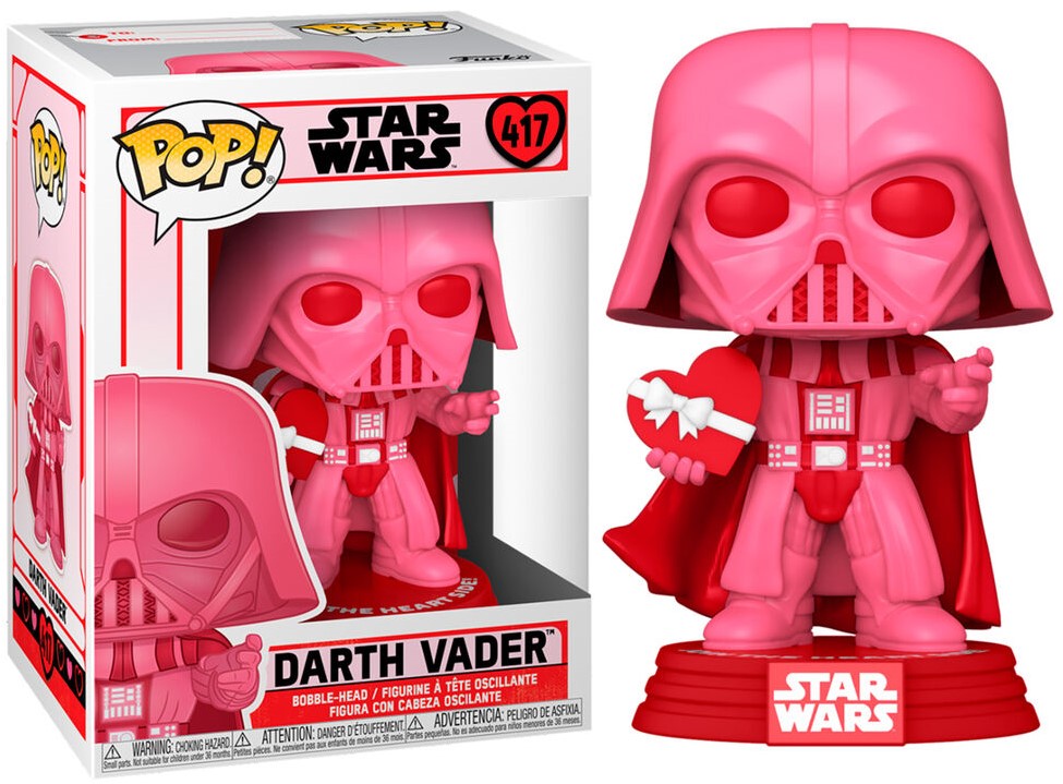POP! Star Wars Valentines Vinyl Figure Vader with Heart 9 cm ANIMATEK
