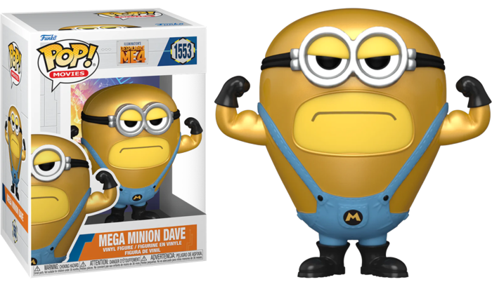 PRÉ-RESERVA - POP! Movies Despicable Me 4 Vinyl Figure Mega Minion Dave 9 cm ANIMATEK