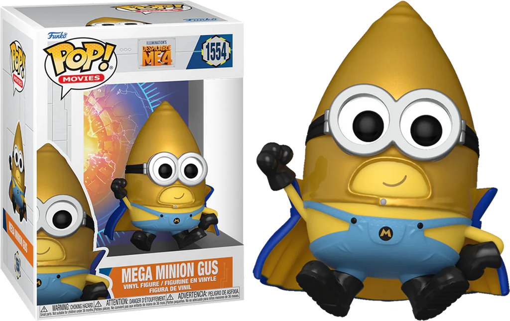 PRÉ-RESERVA - POP! Movies Despicable Me 4 Vinyl Figure Super Gus 9 cm ANIMATEK