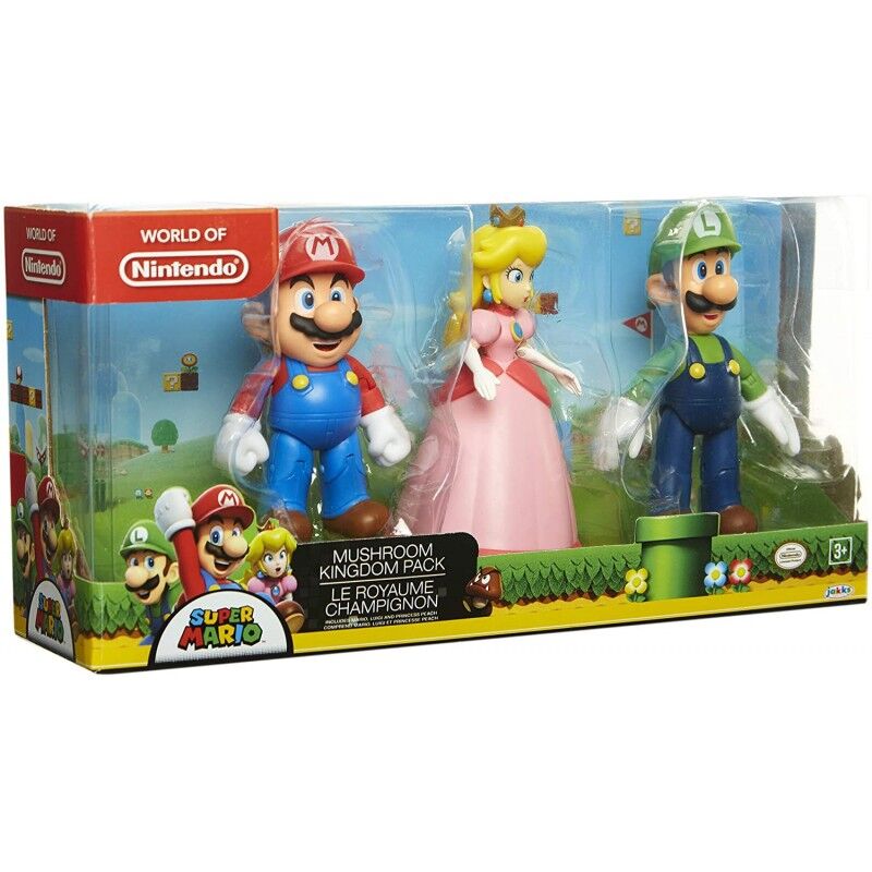 Pack 3 Figuras Super Mario Bros 10 cm ANIMATEK