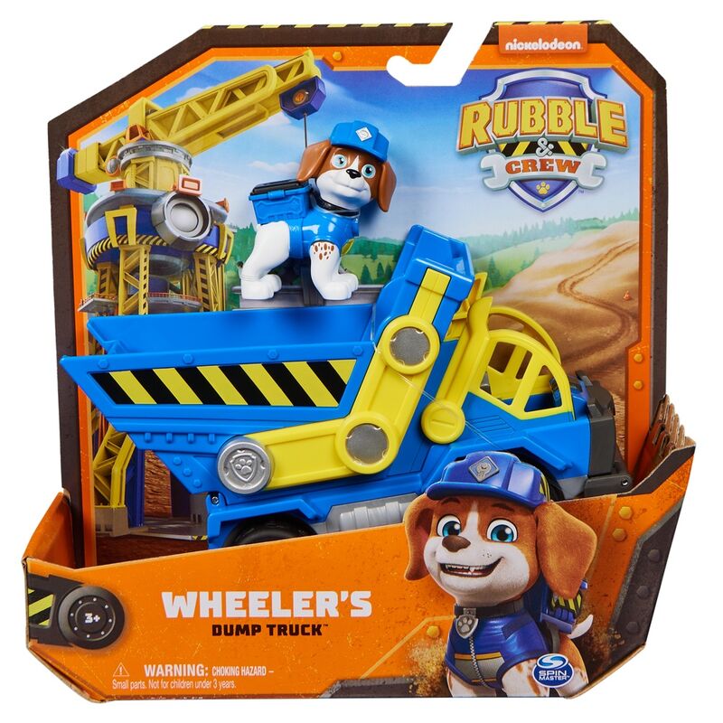 Paw Patrol Rubble & Crew - Veículo Wheeler Clássico com Figura ANIMATEK