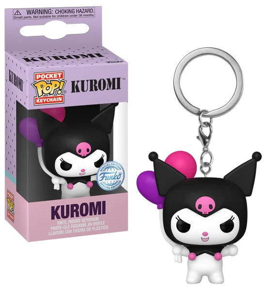 Porta-Chaves Pocket POP! Kuromi com Balão - Hello Kitty ANIMATEK