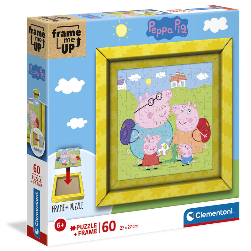 Puzzle Frame Me Up Peppa Pig 60 Peças - Transforme em Quadro! ANIMATEK