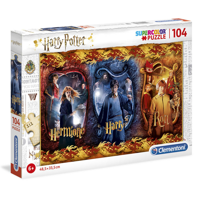 Puzzle Harry, Ron e Hermione Harry Potter 104 Peças - Clementoni Infantil ANIMATEK