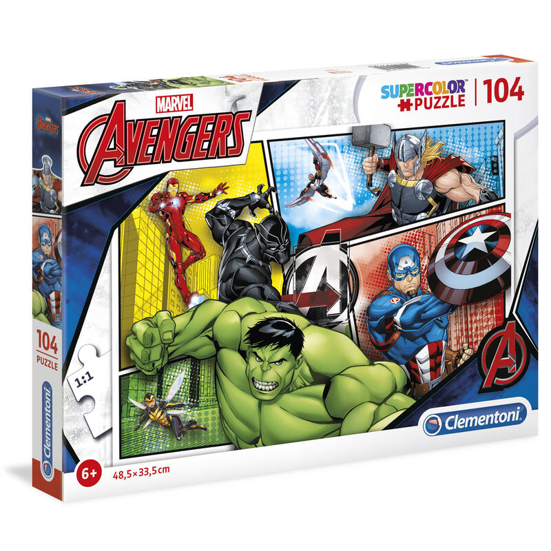 Puzzle Vingadores Avengers Marvel 104 Peças ANIMATEK