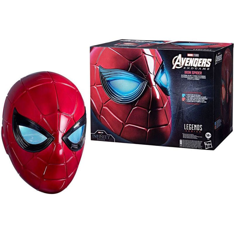 Réplica Capacete Iron Spider Vingadores Marvel Legends ANIMATEK