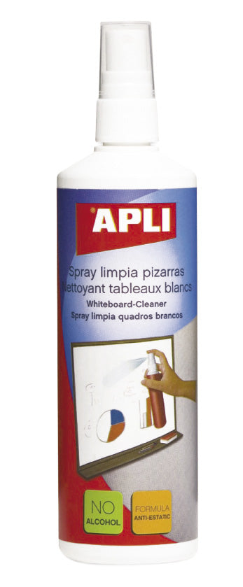 Spray de Limpeza para Quadros Brancos 250ml Apli 11305 ANIMATEK