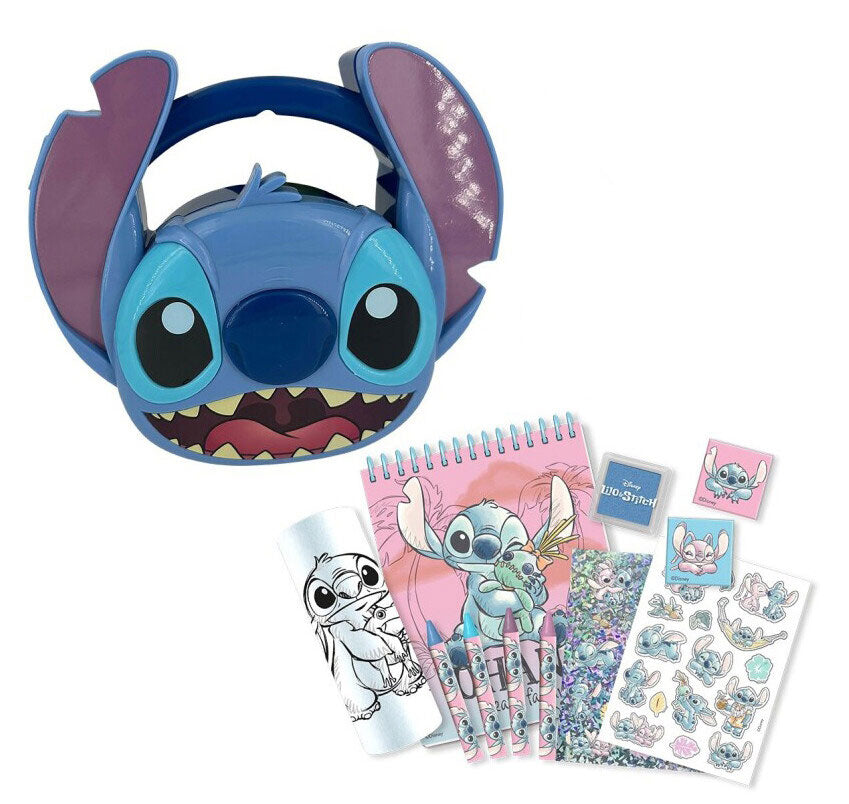 Conjunto de Papelaria Disney Stitch 3D