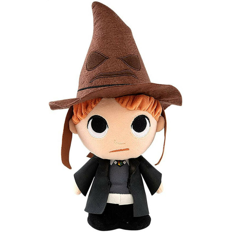 Peluche Ron Weasley com Chapéu Selecionador 15 cm | Colecionável Oficial Harry Potter