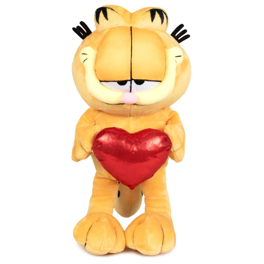 Peluche Garfield com Coração – 36cm | Macio e Adorável