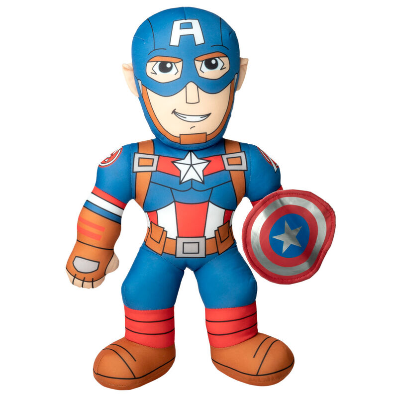 Peluche Marvel Avengers - Capitão América 38cm com Som