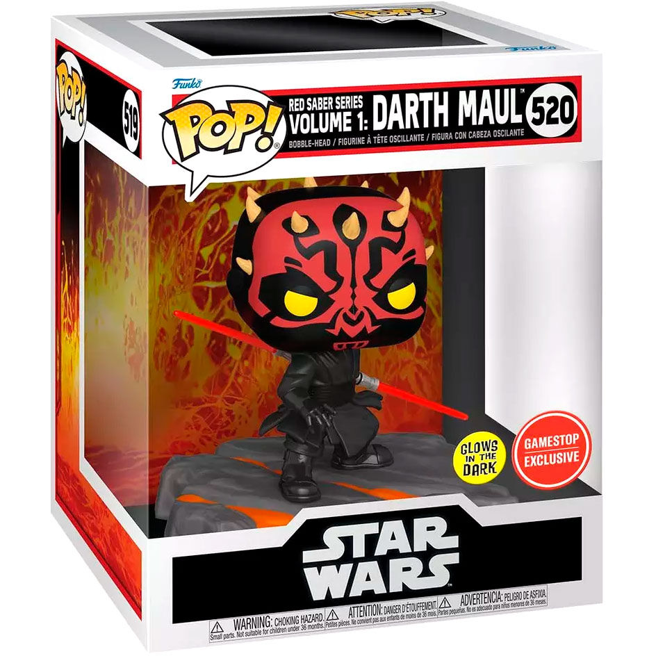 POP! Deluxe Star Wars – Darth Maul Exclusive 15 cm (Brilha no Escuro)