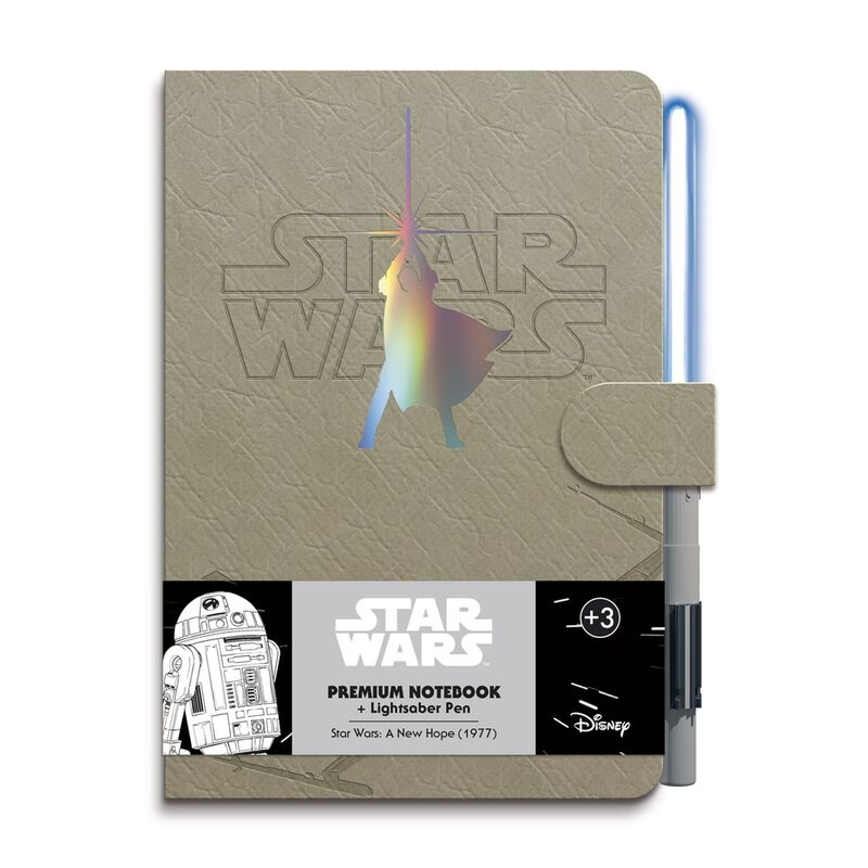 Caderno Premium A5 Star Wars Luke Skywalker + Caneta Lightsaber