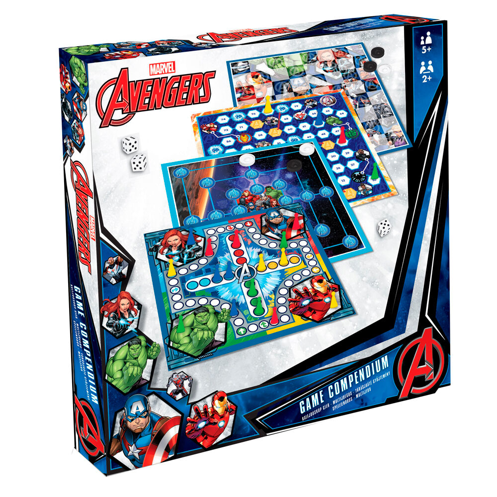 Conjunto de 4 Jogos de Tabuleiro Marvel Avengers – Diversão para Toda a Família!