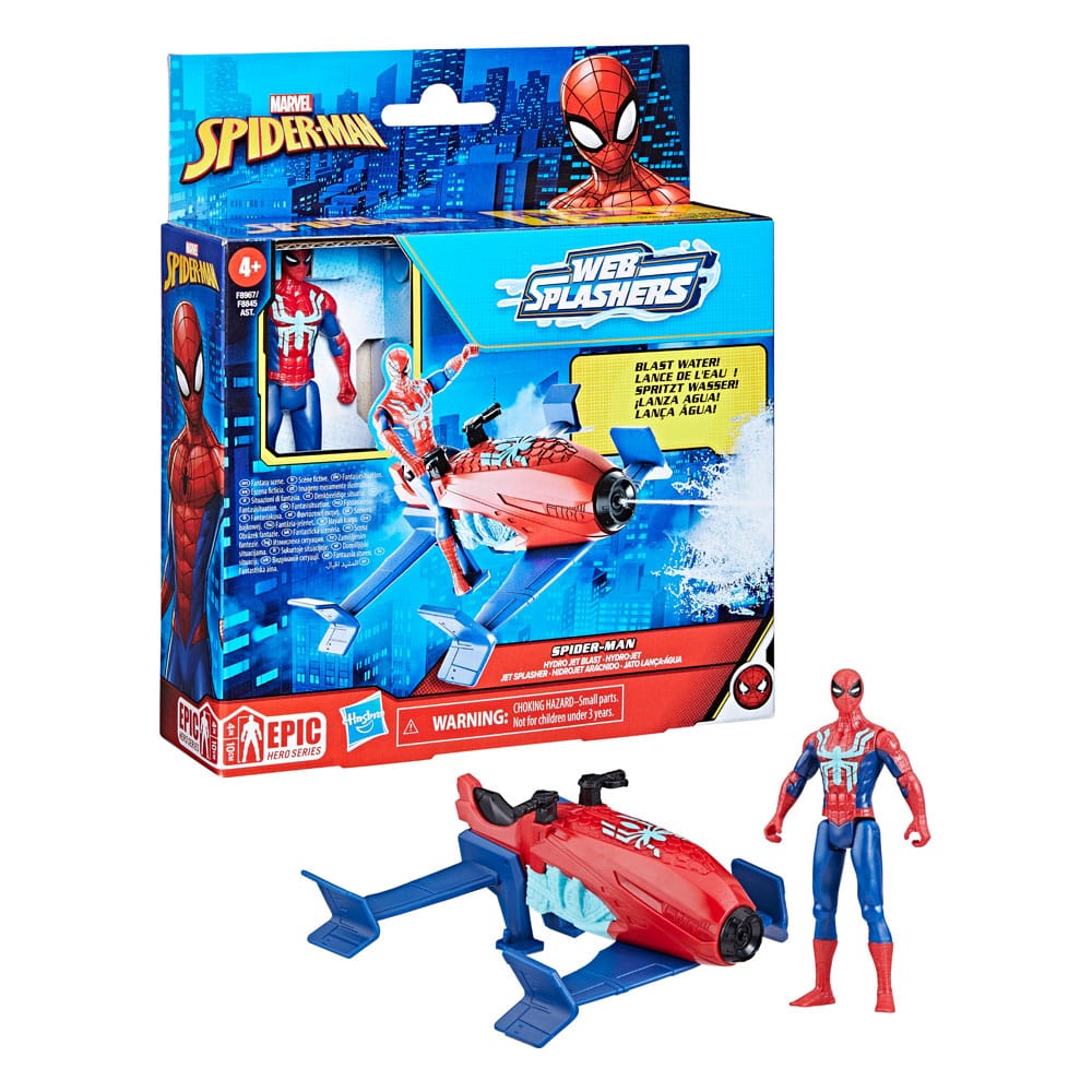 Spider-Man Hydro Jet Blast 10 cm - Spider-Man Epic Hero Series Web Splashers
